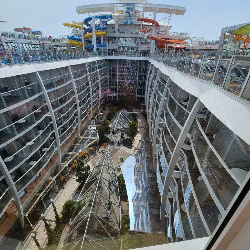 View of Central Park on Wonder of the Seas cruise ship.