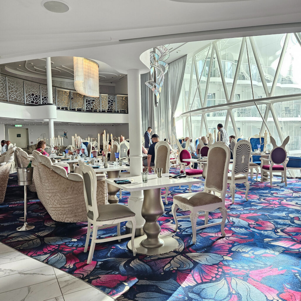 Wonder of the Seas' Wonderland dining hall.